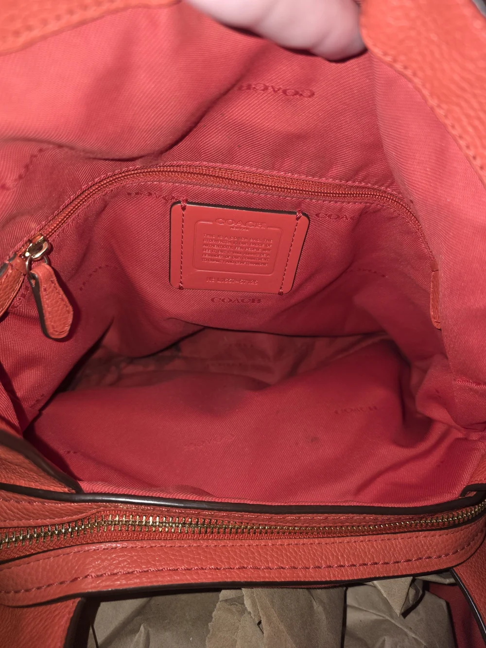 Coach Edie 30 Shoulder Bag in Coral